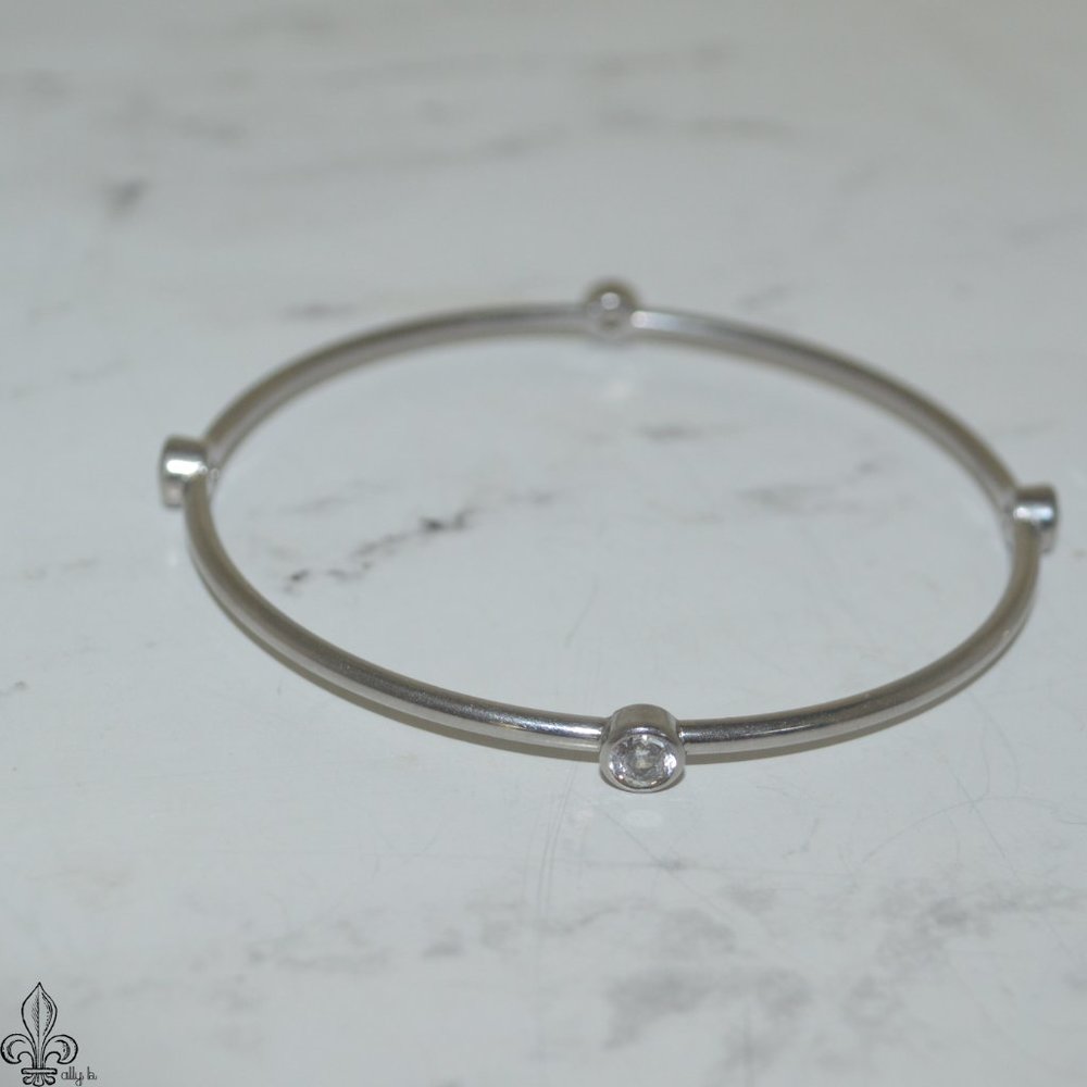 Silver Bangle Bracelets - image 2